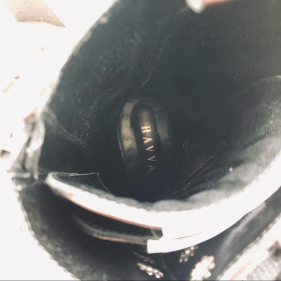 NWOT NWOB Havva Mustafa Metallic Oiled Bronze Black Lace Up Combat Boots - Picture 16 of 16